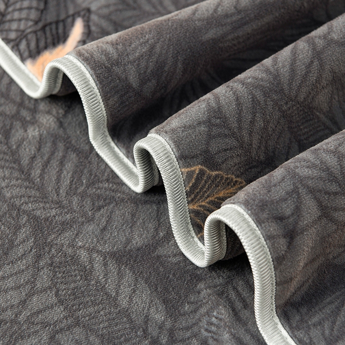 91家纺网 家纺一手货源 找家纺 牵依 2025新款金貂绒四件套牛奶绒四件套黄金叶