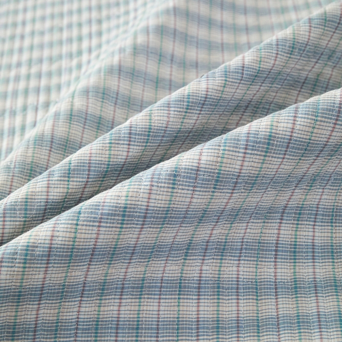 91家纺网 家纺一手货源 找家纺 佳笠家居 2025新款全棉纯棉水洗棉小格子加婴儿绒床笠单床笠单品床笠单件床笠 暖绒-柠檬蓝