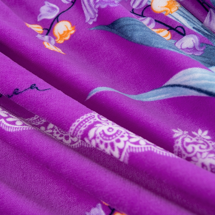 91家纺网 家纺一手货源 找家纺 牵依 2025新款金貂绒四件套牛奶绒四件套蓝玉凝香