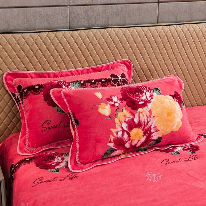 91家纺网 家纺一手货源 找家纺 牵依 2025新款金貂绒四件套牛奶绒四件套梦恋