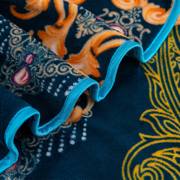 91家纺网 家纺一手货源 找家纺 牵依 2025新款金貂绒四件套牛奶绒四件套欧式花影