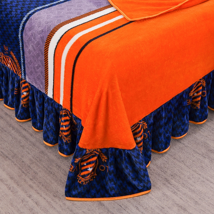 91家纺网 家纺一手货源 找家纺 牵依 2025新款金貂绒四件套牛奶绒四件套休闲时光