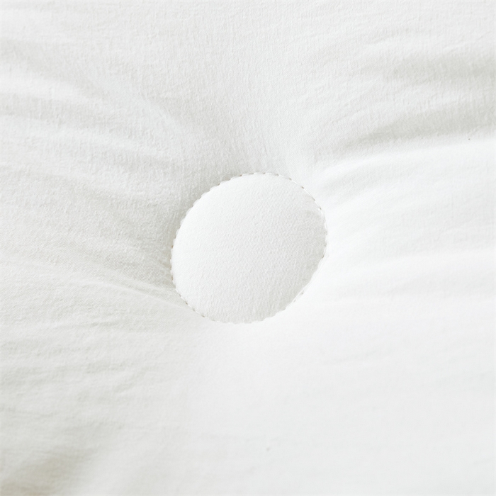 91家纺网 家纺一手货源 找家纺 爱微坊 2025新款水洗棉大豆纤维冬被春秋被四季被子被芯 白色