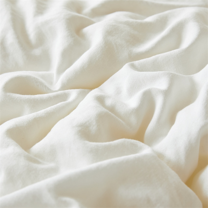 91家纺网 家纺一手货源 找家纺 爱微坊 2025新款水洗棉大豆纤维冬被春秋被四季被子被芯 白色