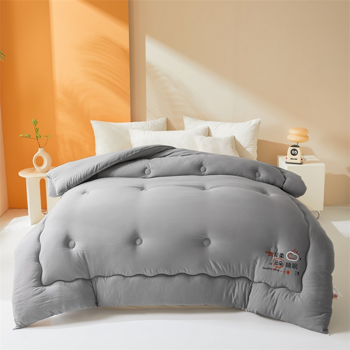 91家纺网 家纺一手货源 找家纺 （总）爱微坊 2025新款水洗棉大豆纤维冬被春秋被四季被子被芯