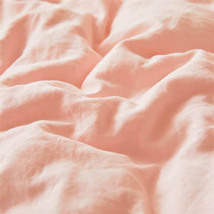 91家纺网 家纺一手货源 找家纺 爱微坊 2025新款水洗棉大豆纤维冬被春秋被四季被子被芯 粉色