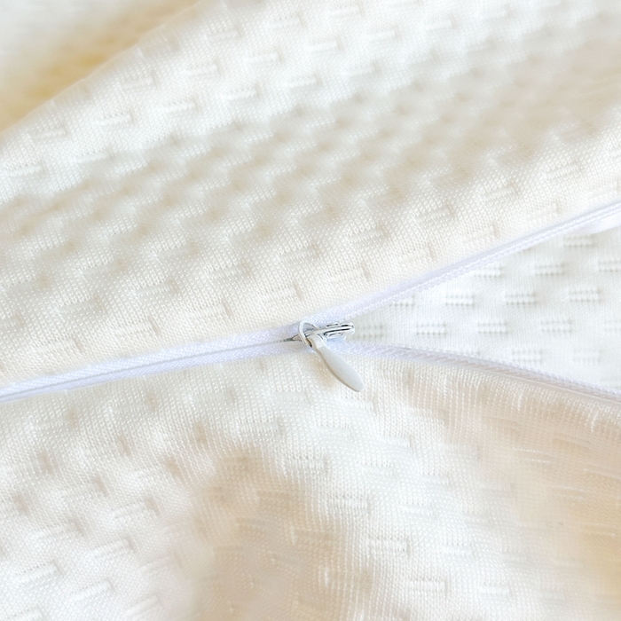 91家纺网 家纺一手货源 找家纺 美丽折家纺 2025新款双拉链头鸟眼布乳胶床垫内套 纯白色