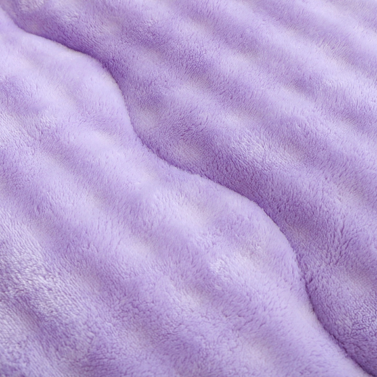 91家纺网 家纺一手货源 找家纺 爱微坊 2025新款兔毛牛奶绒加厚保暖冬被子被芯 加厚兔毛牛奶绒-紫拼灰