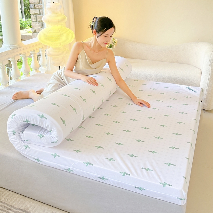 91家纺网 家纺一手货源 找家纺 美丽折家纺 2025新款鸟眼布乳胶床垫内套+针织棉床垫外套 二代