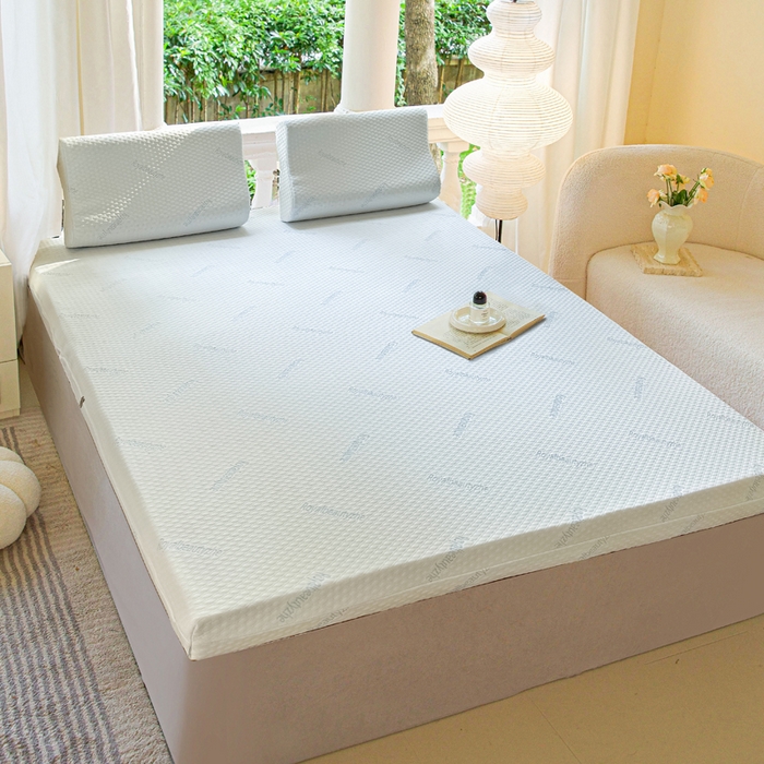 91家纺网 家纺一手货源 找家纺 美丽折家纺 2025新款鸟眼布乳胶床垫内套+针织棉床垫外套 三代