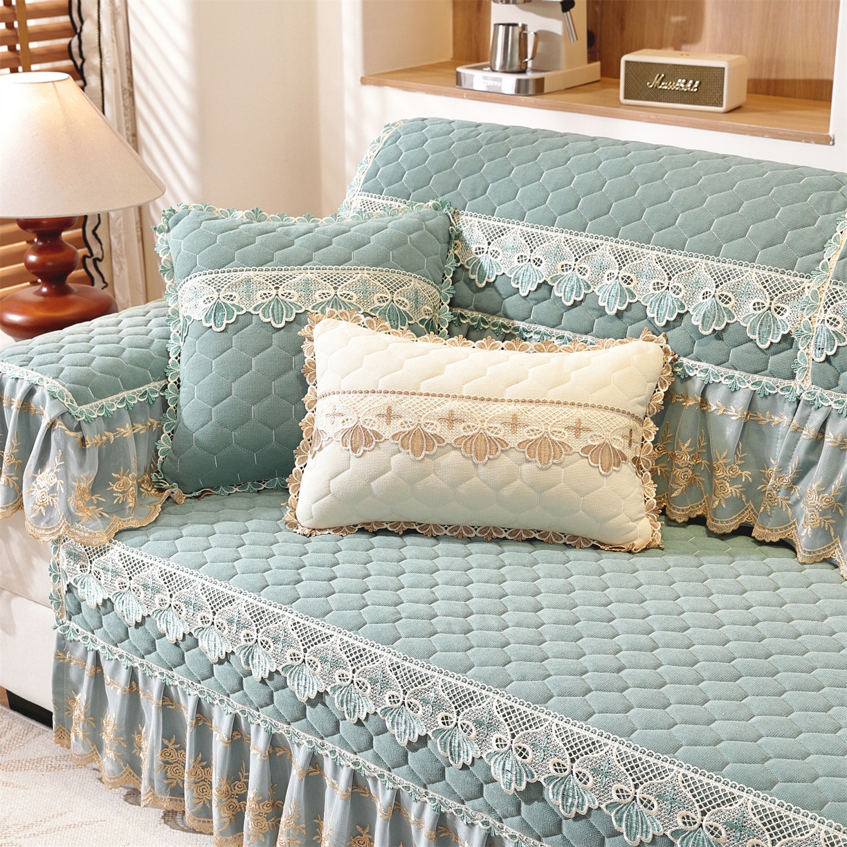 91家纺网 家纺一手货源 找家纺 （总）共鸣沙发垫 2025新款繁花沙发垫