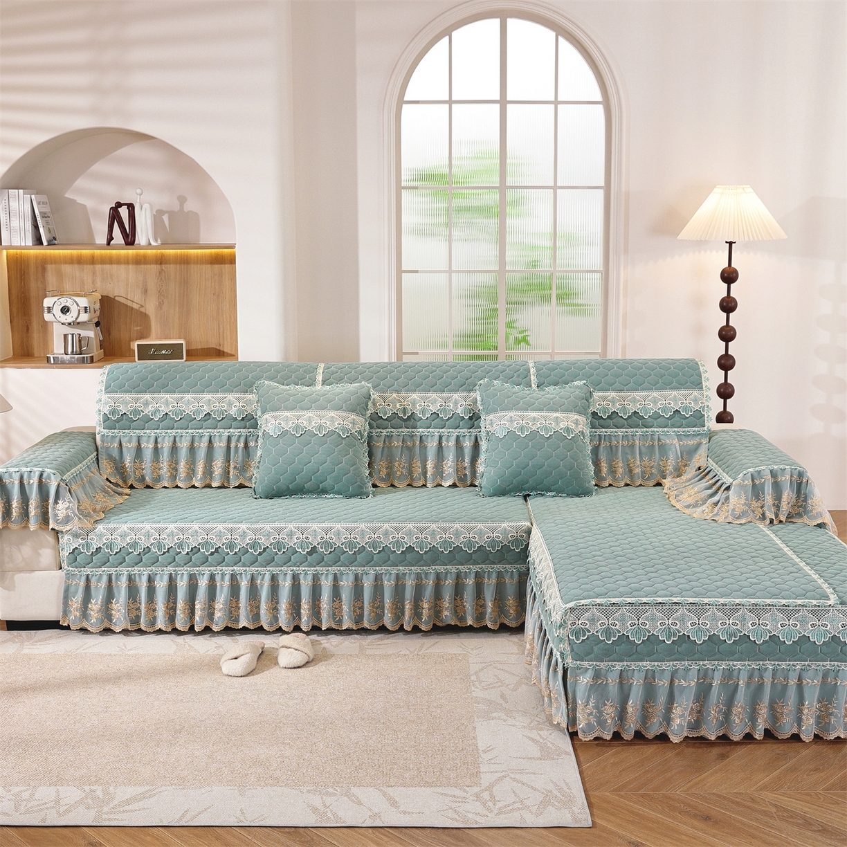 91家纺网 家纺一手货源 找家纺 （总）共鸣沙发垫 2025新款繁花沙发垫