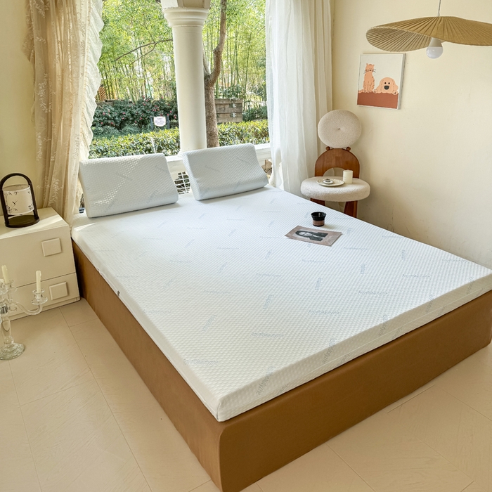 91家纺网 家纺一手货源 找家纺 美丽折家纺 2025新款双拉链头鸟眼布乳胶床垫内套 三代