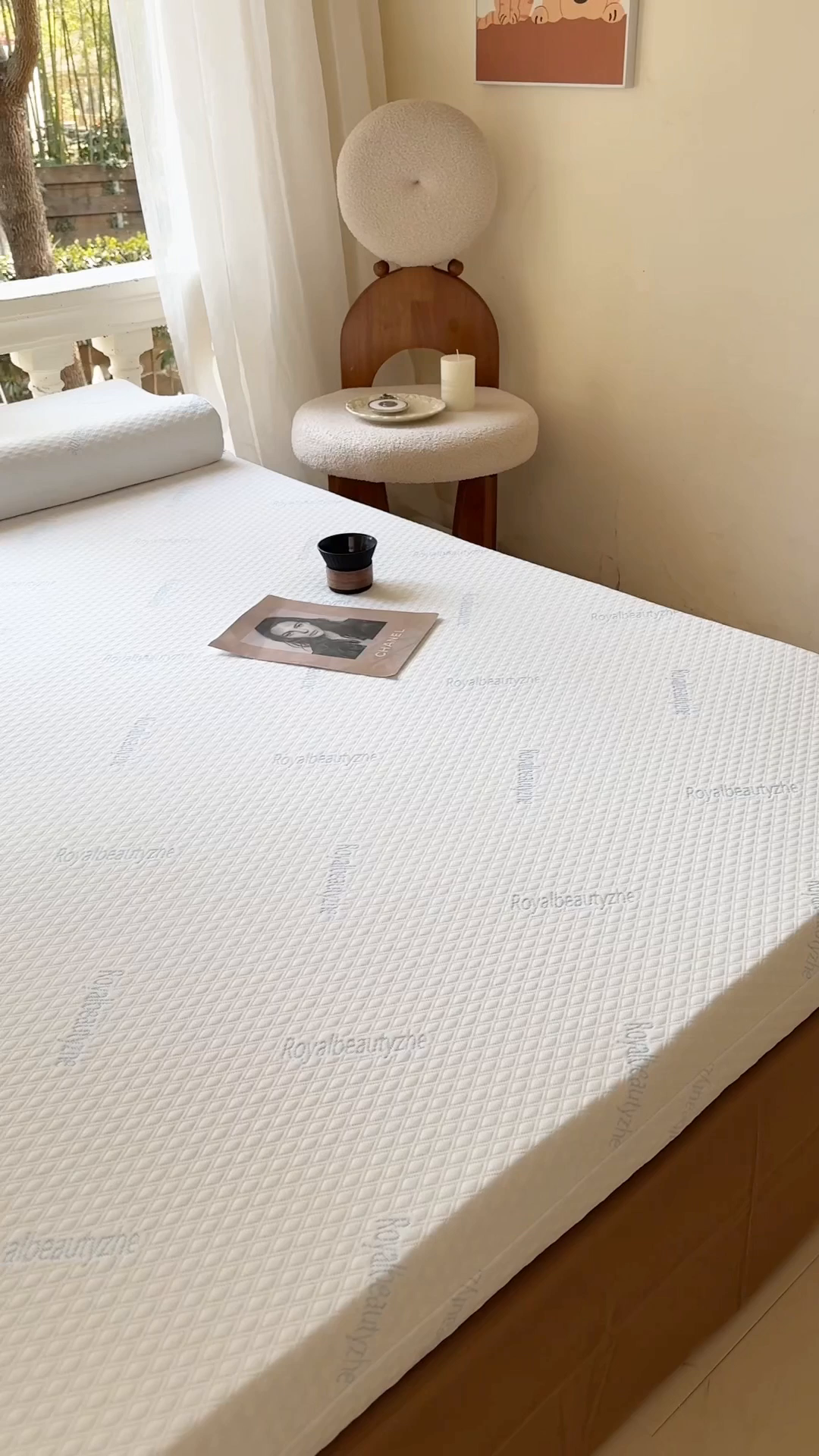 91家纺网 家纺一手货源 找家纺 美丽折家纺 2025新款双拉链头鸟眼布乳胶床垫内套 三代