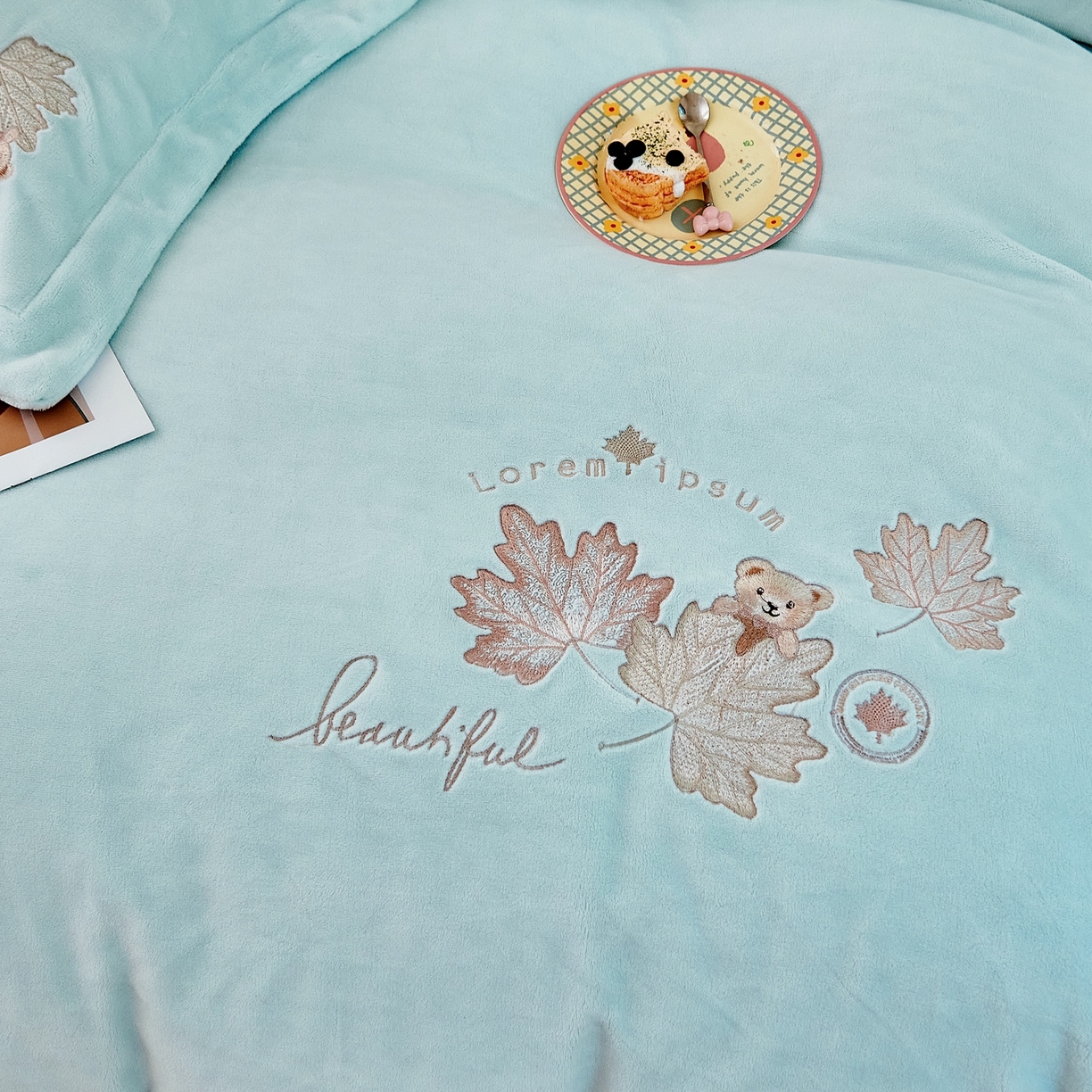 91家纺网 家纺一手货源 找家纺 （总）优姿家纺 2025新款秋意10斤全消光牛奶绒保暖四件套