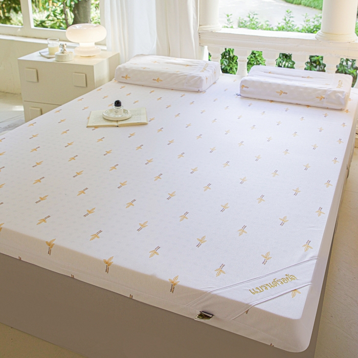 91家纺网 家纺一手货源 找家纺 美丽折家纺 2025新款双拉链头鸟眼布乳胶床垫内套 一代