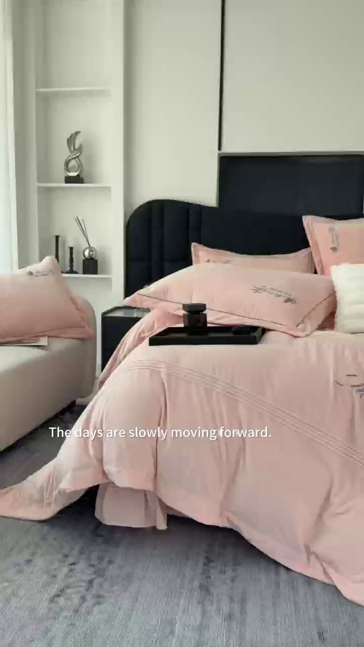 91家纺网 家纺一手货源 找家纺 （总）优姿家纺 2025新款冬野9斤全消光婴肤绒保暖四件套