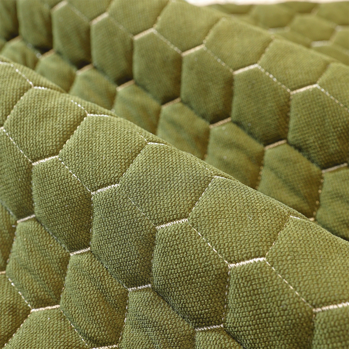 91家纺网 家纺一手货源 找家纺 共鸣沙发垫 2025新款繁花沙发垫 繁花抹茶色