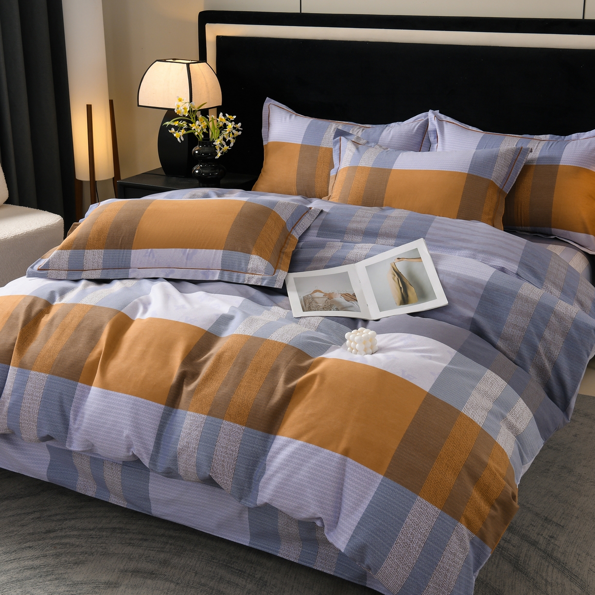 91家纺网 家纺一手货源 找家纺 （总）润淳家居 2025新款百分百全棉磨毛四件套