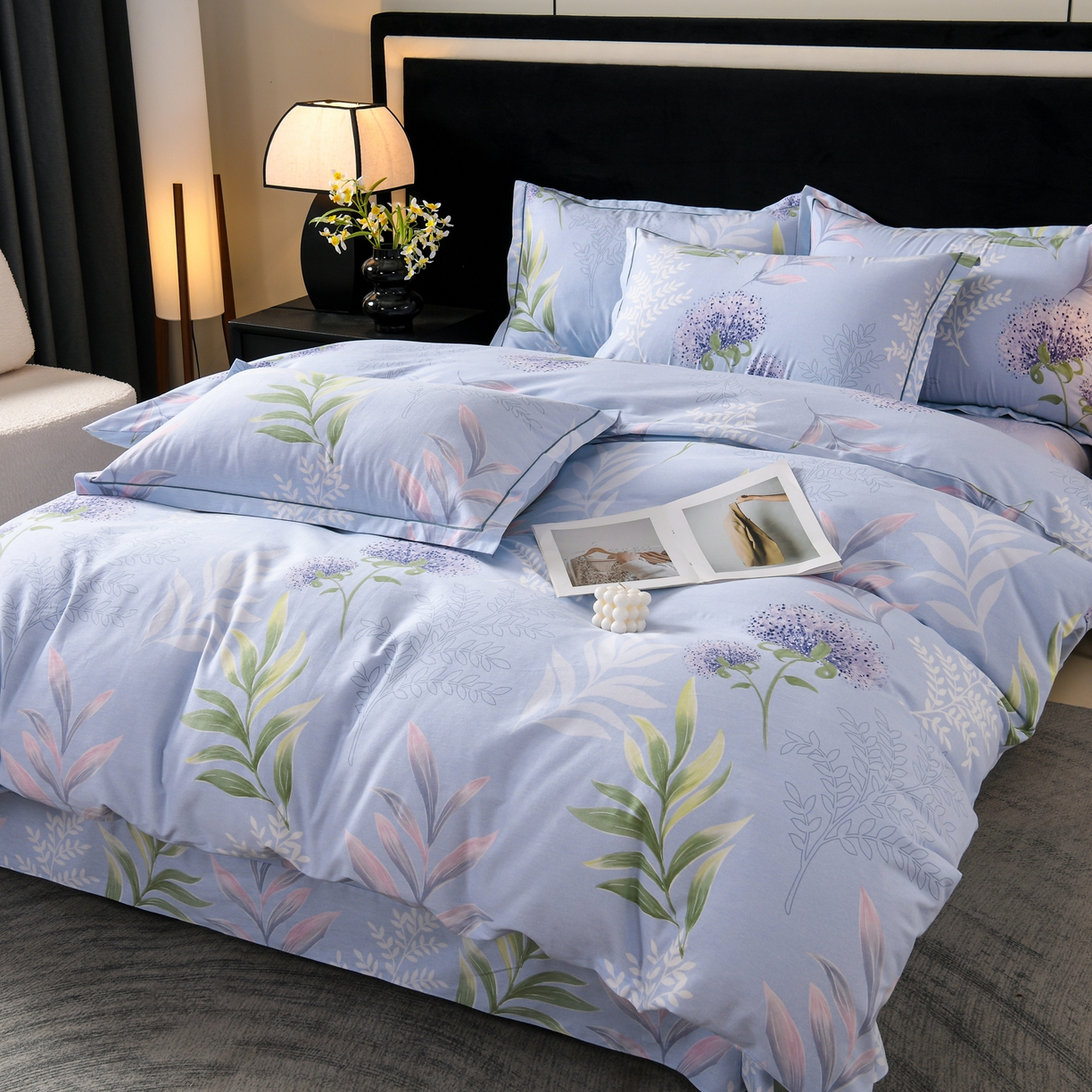 91家纺网 家纺一手货源 找家纺 （总）润淳家居 2025新款百分百全棉磨毛四件套