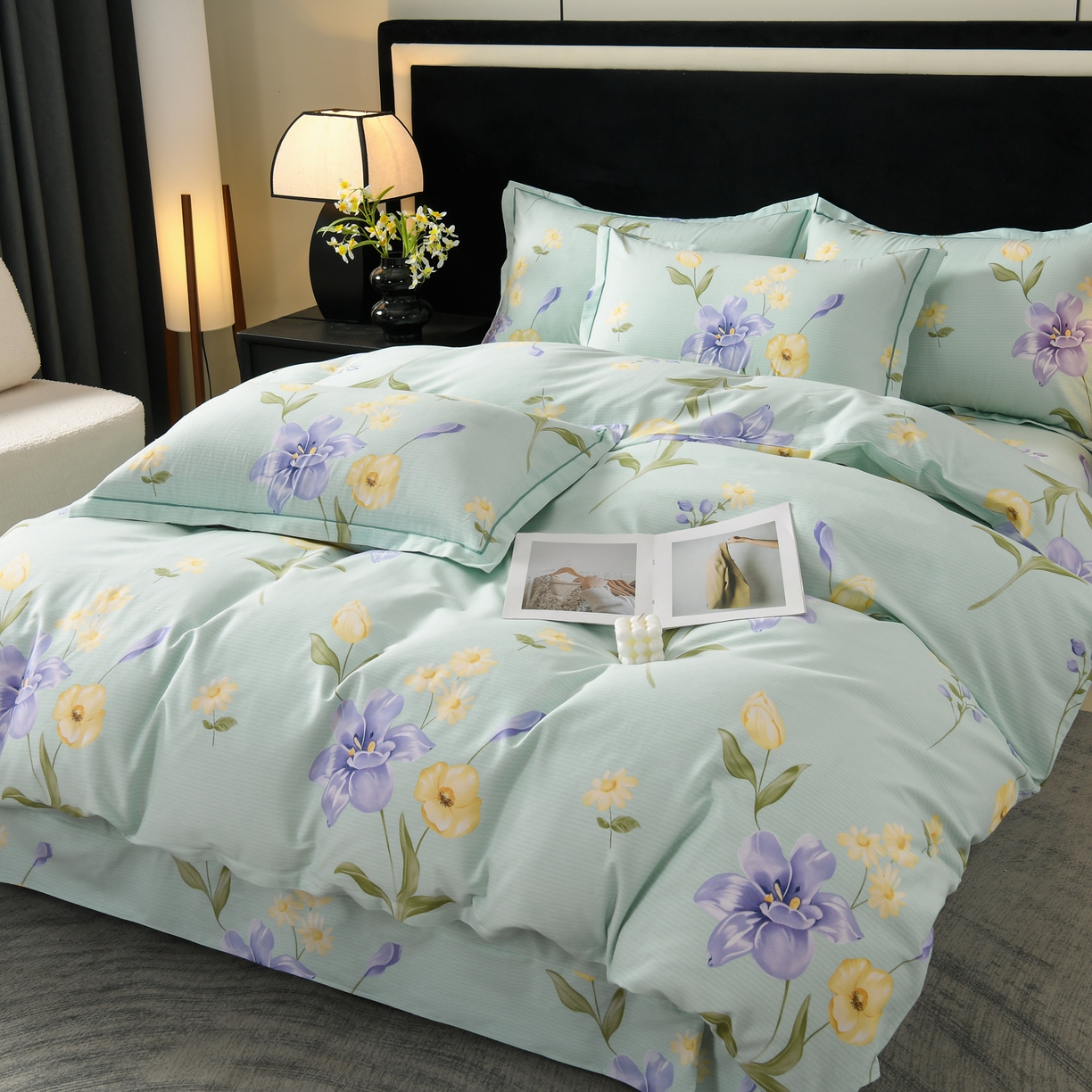 91家纺网 家纺一手货源 找家纺 （总）润淳家居 2025新款百分百全棉磨毛四件套