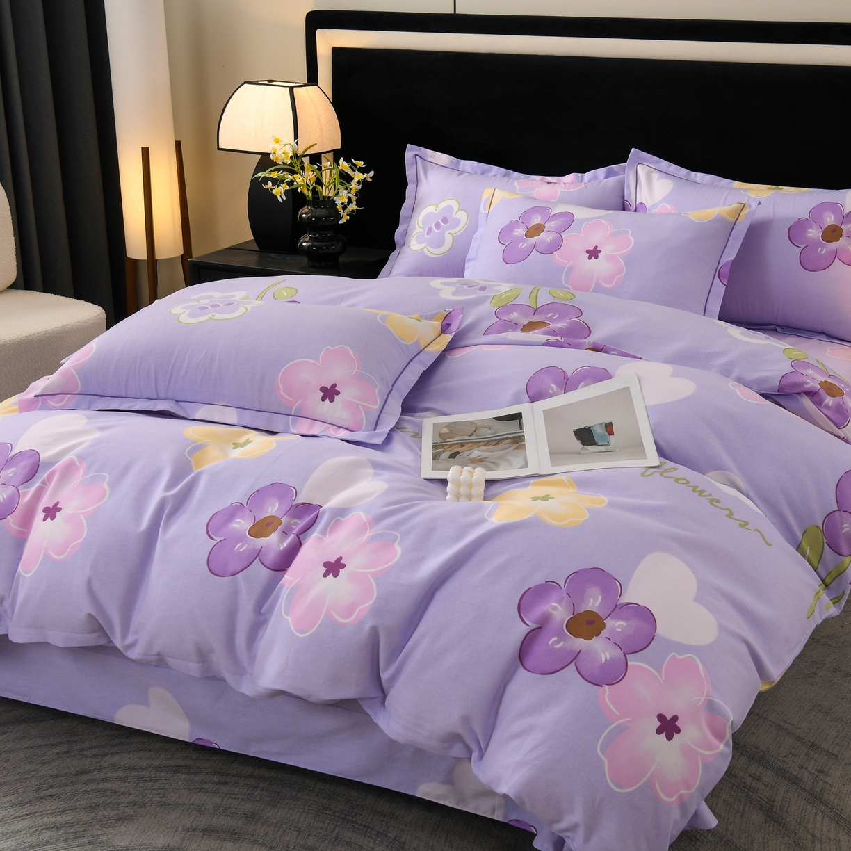 91家纺网 家纺一手货源 找家纺 （总）润淳家居 2025新款百分百全棉磨毛四件套