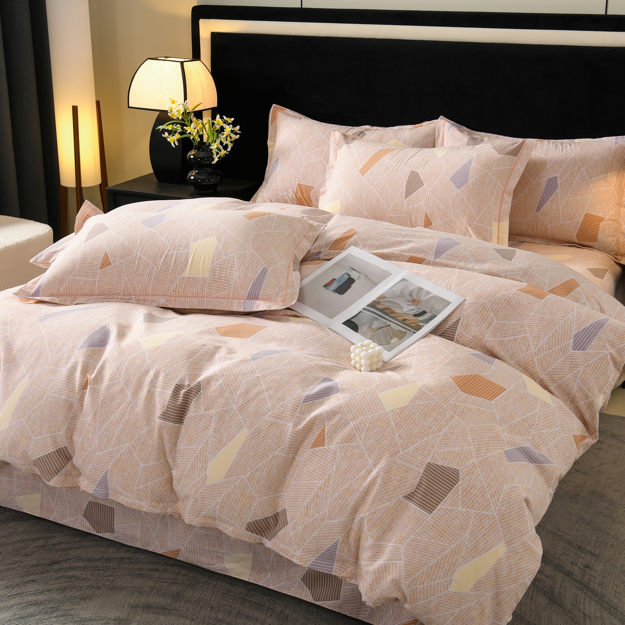 91家纺网 家纺一手货源 找家纺 （总）润淳家居 2025新款百分百全棉磨毛四件套