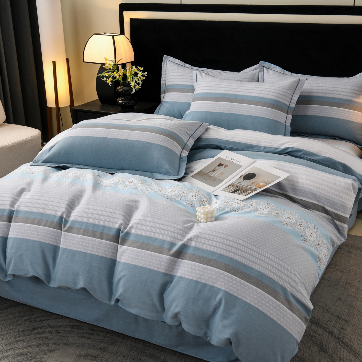 91家纺网 家纺一手货源 找家纺 （总）润淳家居 2025新款百分百全棉磨毛四件套