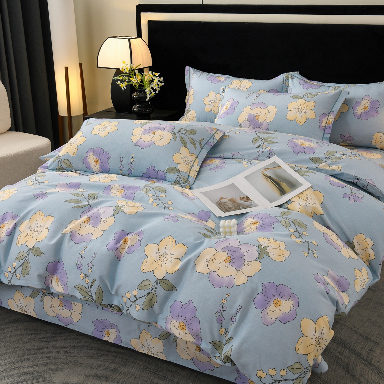 91家纺网 家纺一手货源 找家纺 （总）润淳家居 2025新款百分百全棉磨毛四件套