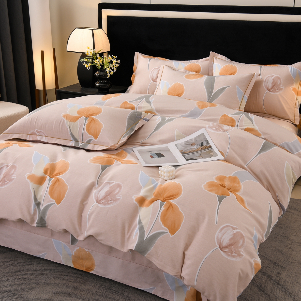 91家纺网 家纺一手货源 找家纺 （总）润淳家居 2025新款百分百全棉磨毛四件套