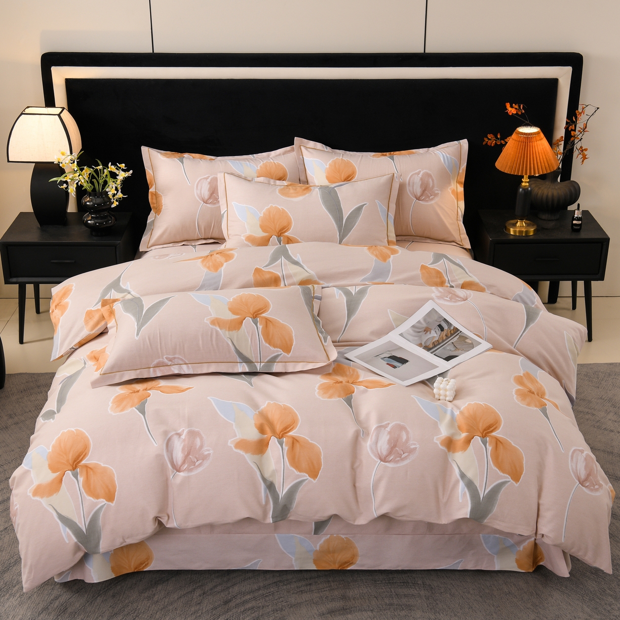 91家纺网 家纺一手货源 找家纺 （总）润淳家居 2025新款百分百全棉磨毛四件套