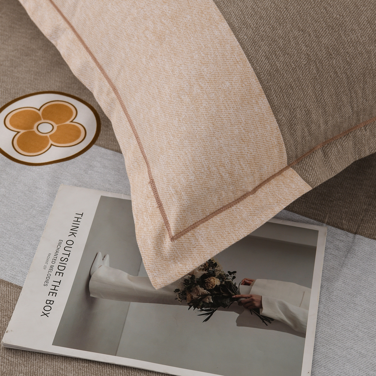 91家纺网 家纺一手货源 找家纺 润淳家居 2025新款百分百全棉磨毛四件套 巴克曼