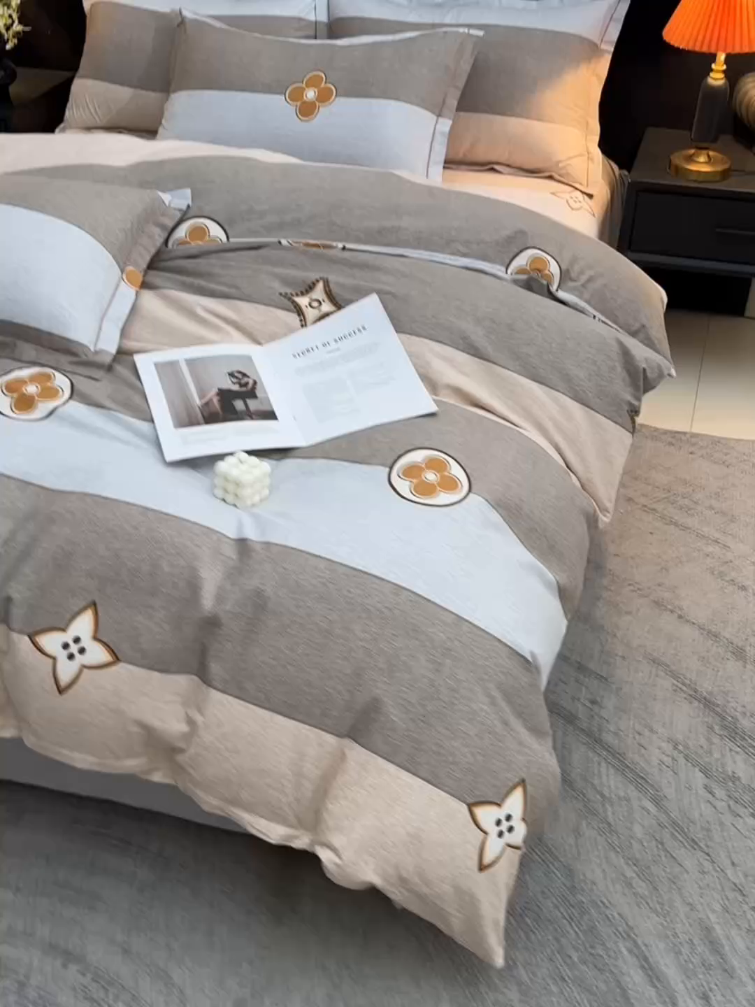 91家纺网 家纺一手货源 找家纺 润淳家居 2025新款百分百全棉磨毛四件套 巴克曼