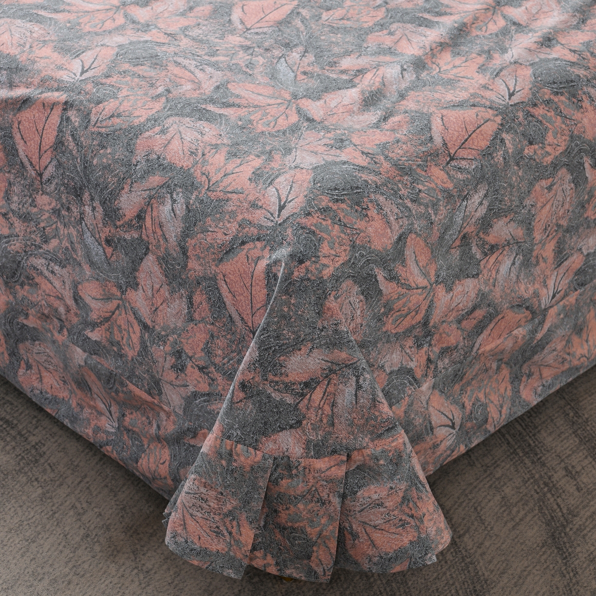 91家纺网 家纺一手货源 找家纺 润淳家居 2025新款百分百全棉磨毛四件套 巴黎春天 粉