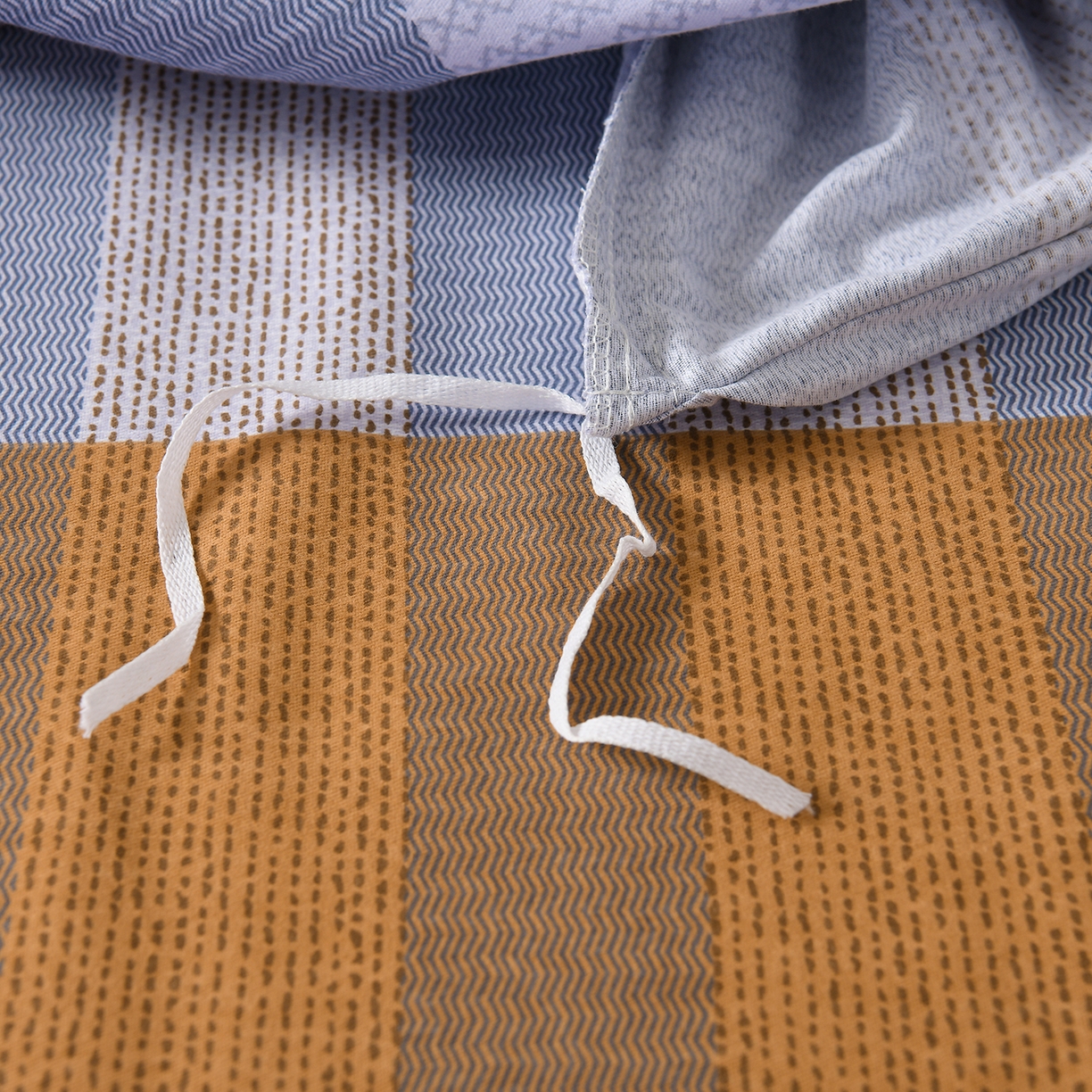 91家纺网 家纺一手货源 找家纺 润淳家居 2025新款百分百全棉磨毛四件套 布鲁克林 灰