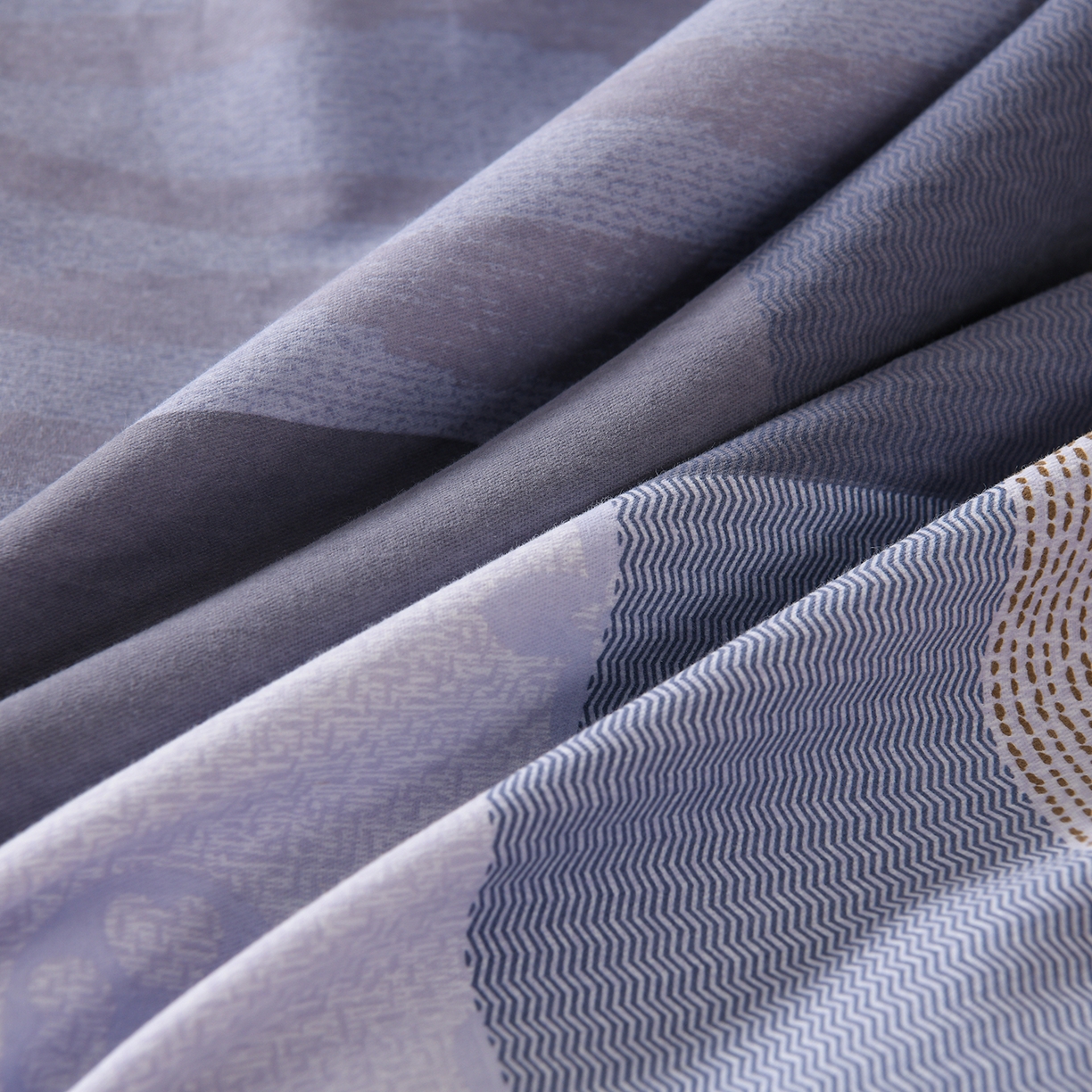 91家纺网 家纺一手货源 找家纺 润淳家居 2025新款百分百全棉磨毛四件套 布鲁克林 灰