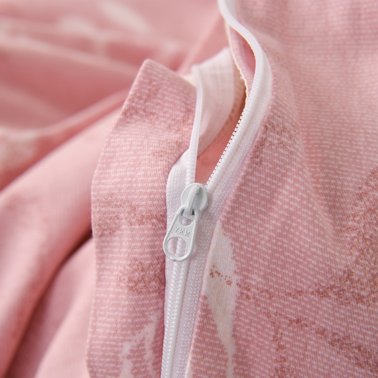 91家纺网 家纺一手货源 找家纺 润淳家居 2025新款百分百全棉磨毛四件套 春和景明 粉