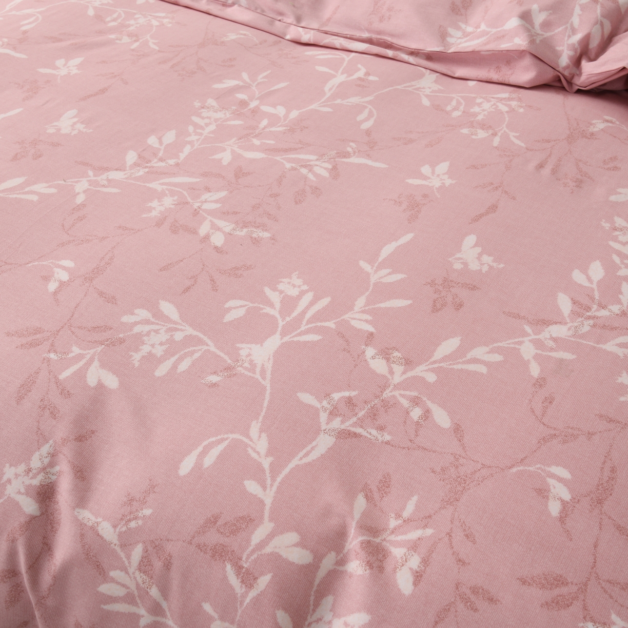 91家纺网 家纺一手货源 找家纺 润淳家居 2025新款百分百全棉磨毛四件套 春和景明 粉