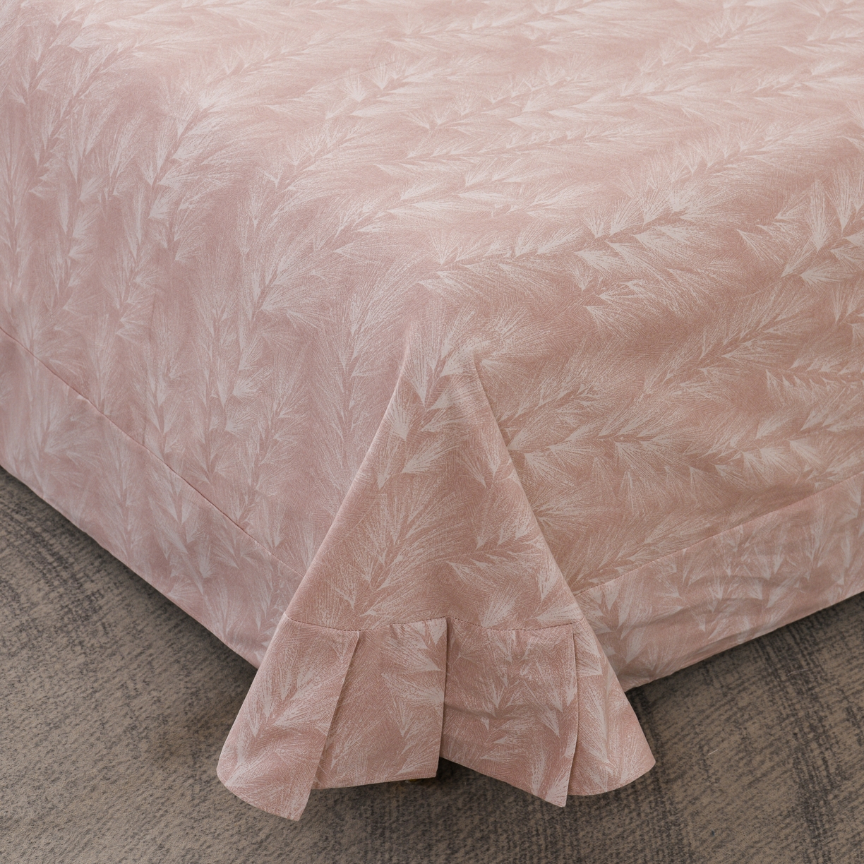 91家纺网 家纺一手货源 找家纺 润淳家居 2025新款百分百全棉磨毛四件套 丰收季节 粉