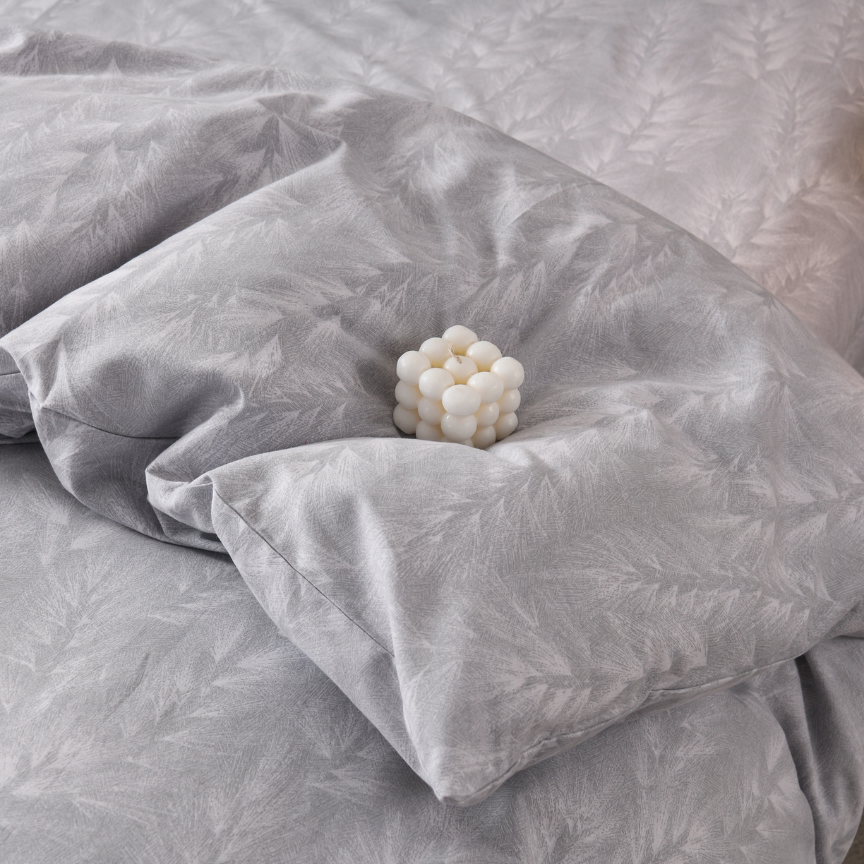 91家纺网 家纺一手货源 找家纺 润淳家居 2025新款百分百全棉磨毛四件套 丰收季节 灰