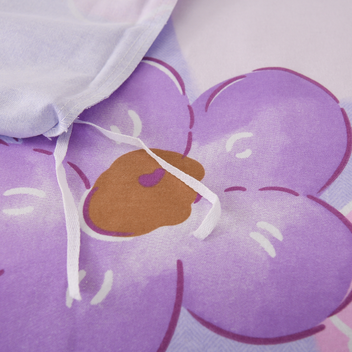 91家纺网 家纺一手货源 找家纺 润淳家居 2025新款百分百全棉磨毛四件套 花田与夏 彐