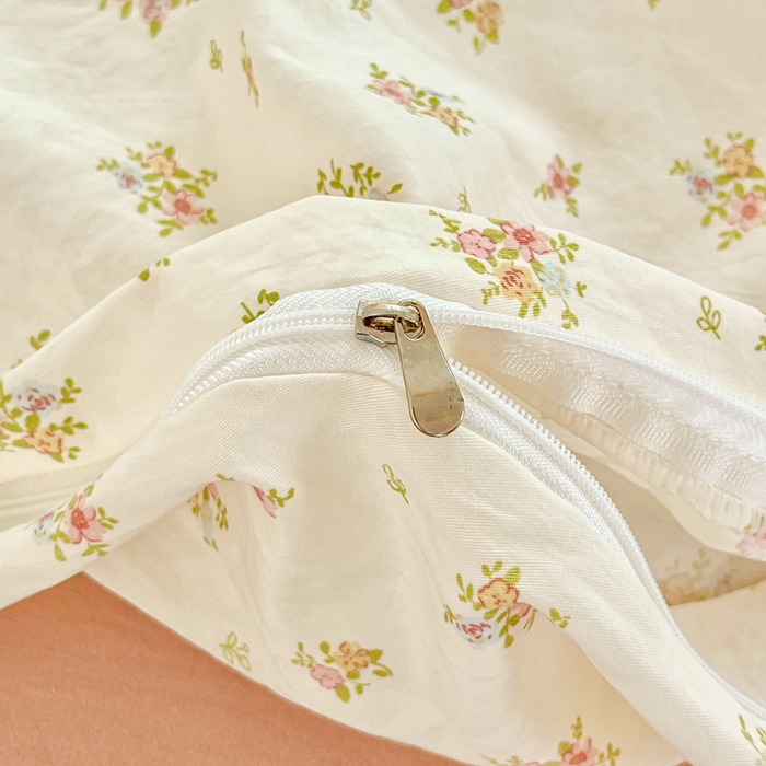 91家纺网 家纺一手货源 找家纺 斯卡诺家纺 2026爆款古法水洗仿棉四件套韩国小布袋五件套（高克重斜纹加厚） 小晴天