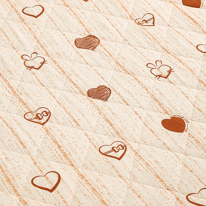 91家纺网 家纺一手货源 找家纺 笠裙家纺 2025新款磨毛夹棉S边单件三件套韩版防滑床裙单床裙床裙单件 爱心蝴蝶结