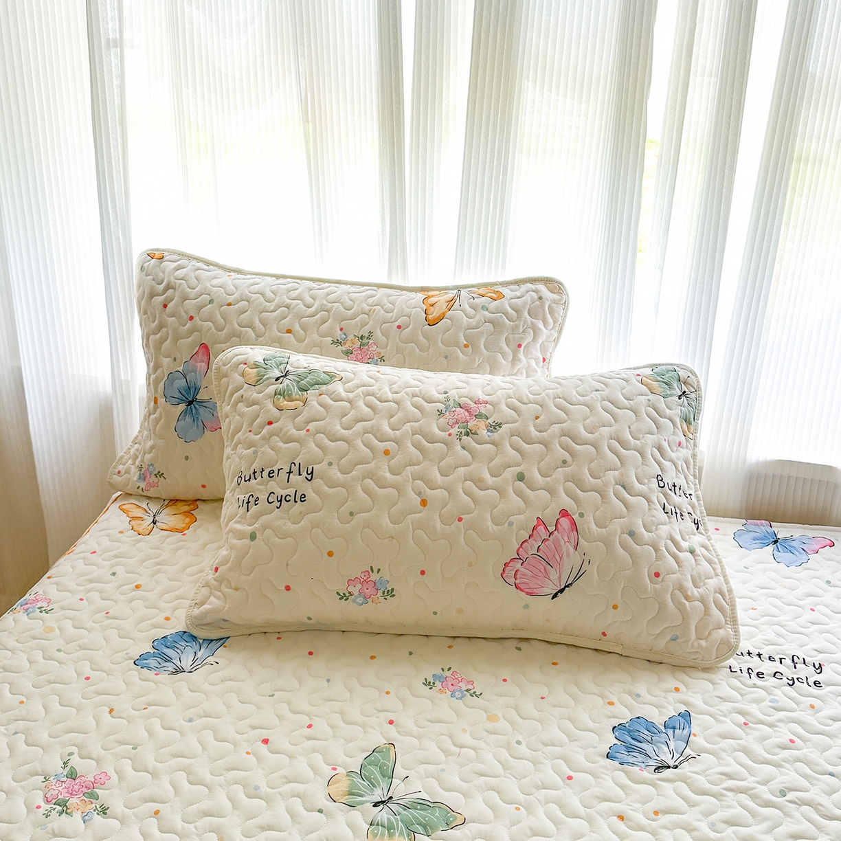 91家纺网 家纺一手货源 找家纺 笠裙家纺 2025新款磨毛夹棉S边单件三件套韩版防滑床裙单床裙床裙单件 比翼