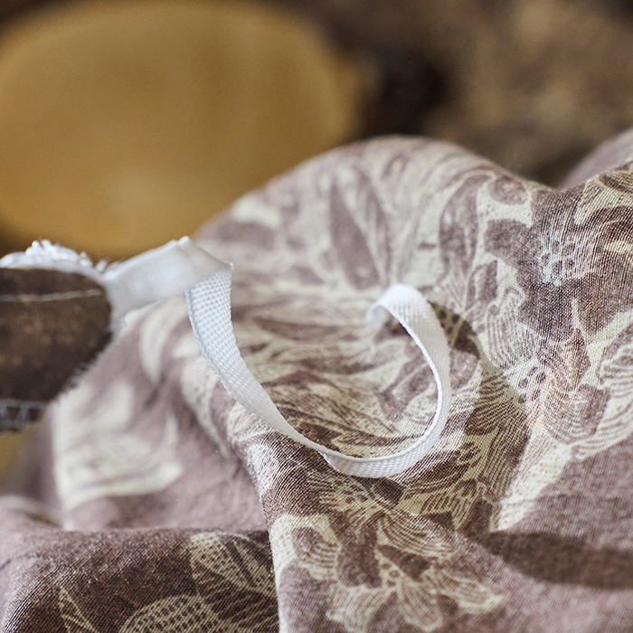 91家纺网 家纺一手货源 找家纺 悦织湾家纺 2025新款复古原麻四件套天然质朴舒适透气轻奢中式床单床笠款床上用品四件套 复古原麻-锦瑟咖