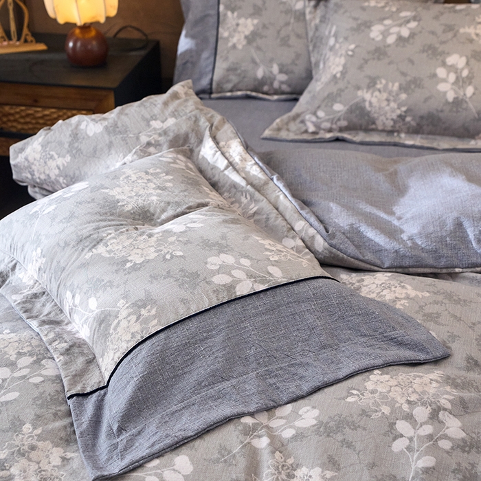 91家纺网 家纺一手货源 找家纺 （总）悦织湾家纺 2025新款复古原麻四件套天然质朴舒适透气轻奢中式床单床笠款床上用品四件套