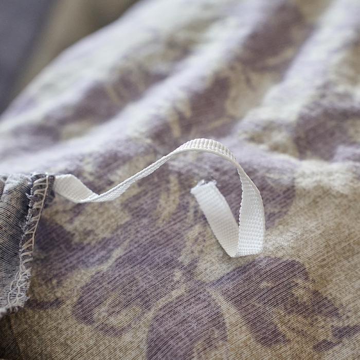 91家纺网 家纺一手货源 找家纺 悦织湾家纺 2025新款复古原麻四件套天然质朴舒适透气轻奢中式床单床笠款床上用品四件套 复古原麻-紫嫣