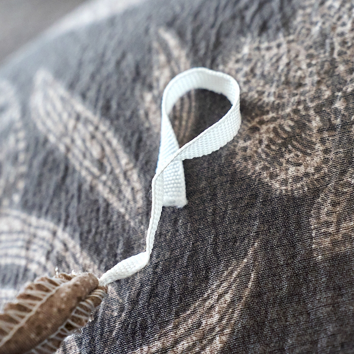 91家纺网 家纺一手货源 找家纺 悦织湾家纺 2025新款复古原麻四件套天然质朴舒适透气轻奢中式床单床笠款床上用品四件套 复古原麻-墨然生香