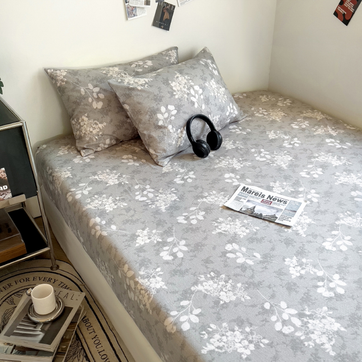 91家纺网 家纺一手货源 找家纺 （总）悦织湾家纺 2025新款复古原麻床笠天然质朴舒适透气轻奢中式典雅精致单床笠床笠单品枕套三件套