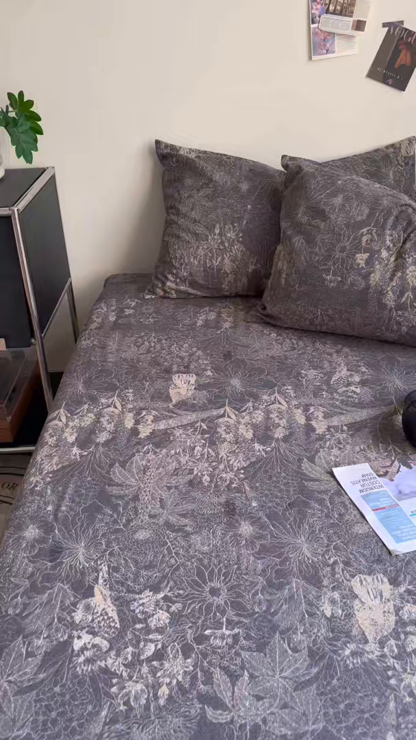 91家纺网 家纺一手货源 找家纺 悦织湾家纺 2025新款复古原麻床笠天然质朴舒适透气轻奢中式典雅精致单床笠床笠单品枕套三件套 复古原麻-铜雀